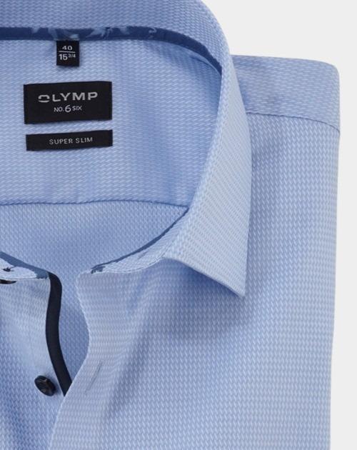 Olymp Business hemd lange mouw Blauw No. Six 254874/11