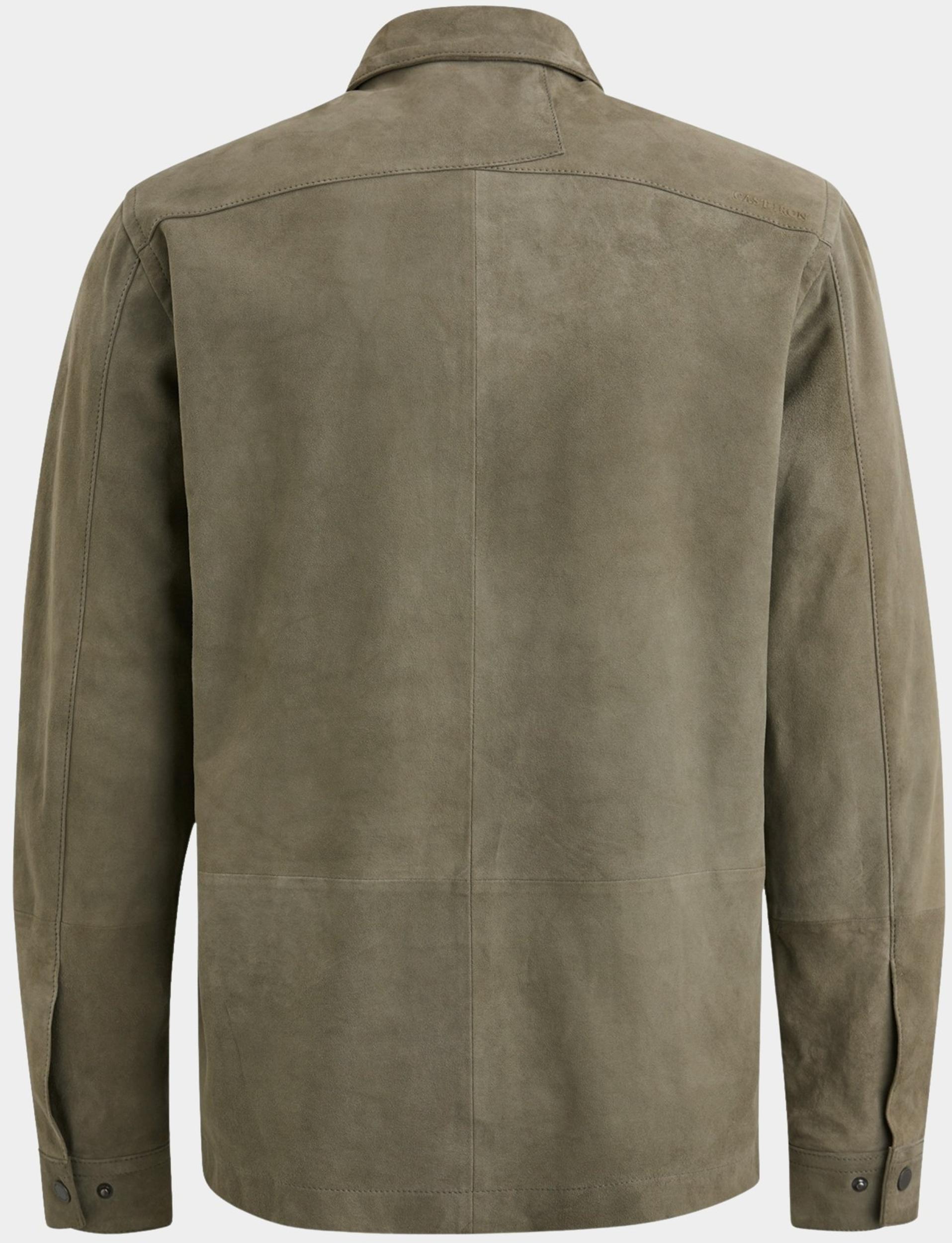 Cast Iron Casual hemd lange mouw Groen Long Sleeve Shirt Suede Shirt CSI2502207/6496