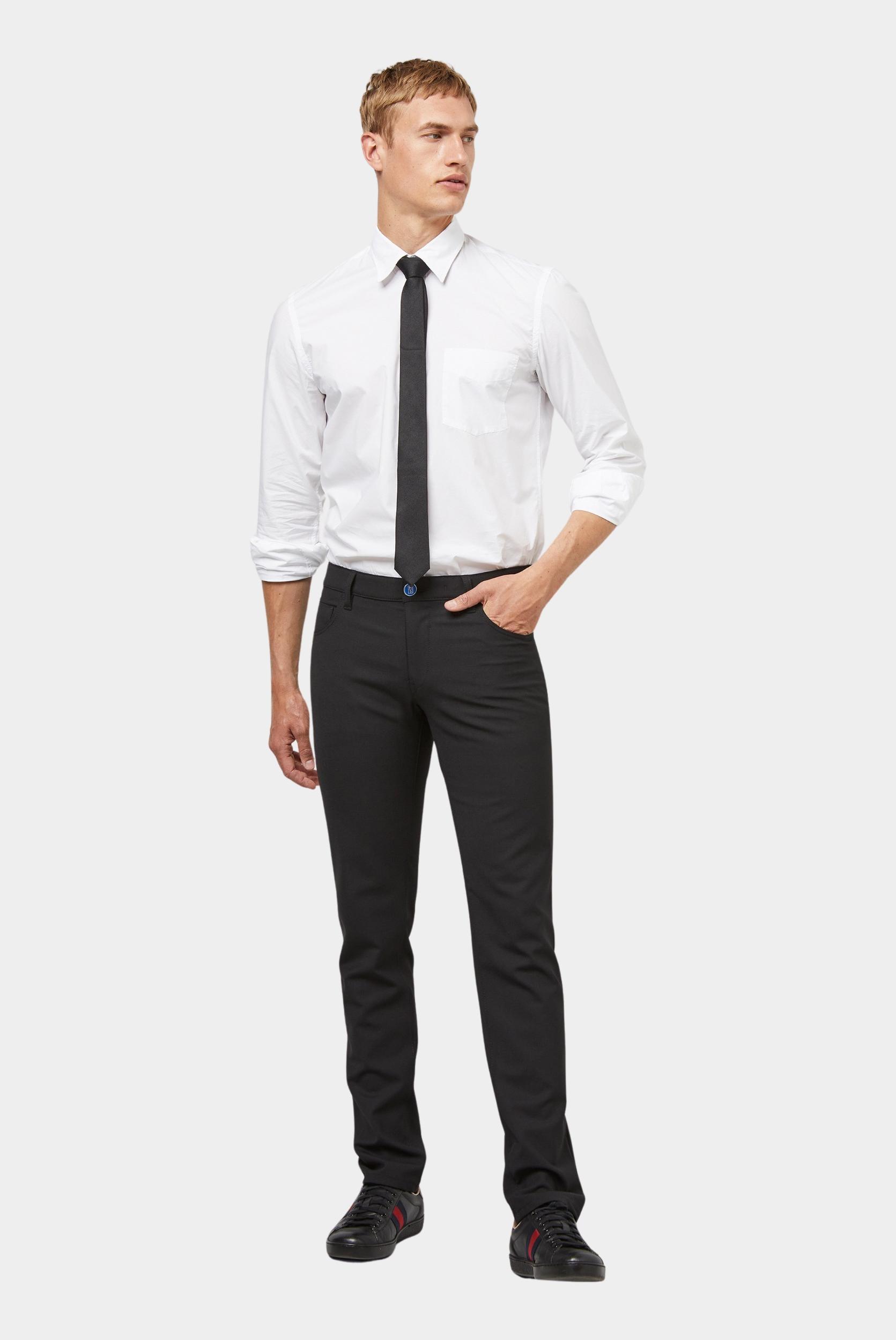 Meyer Wollen Pantalon Zwart M|5 SLIM Art.9-6160 3619616000/09