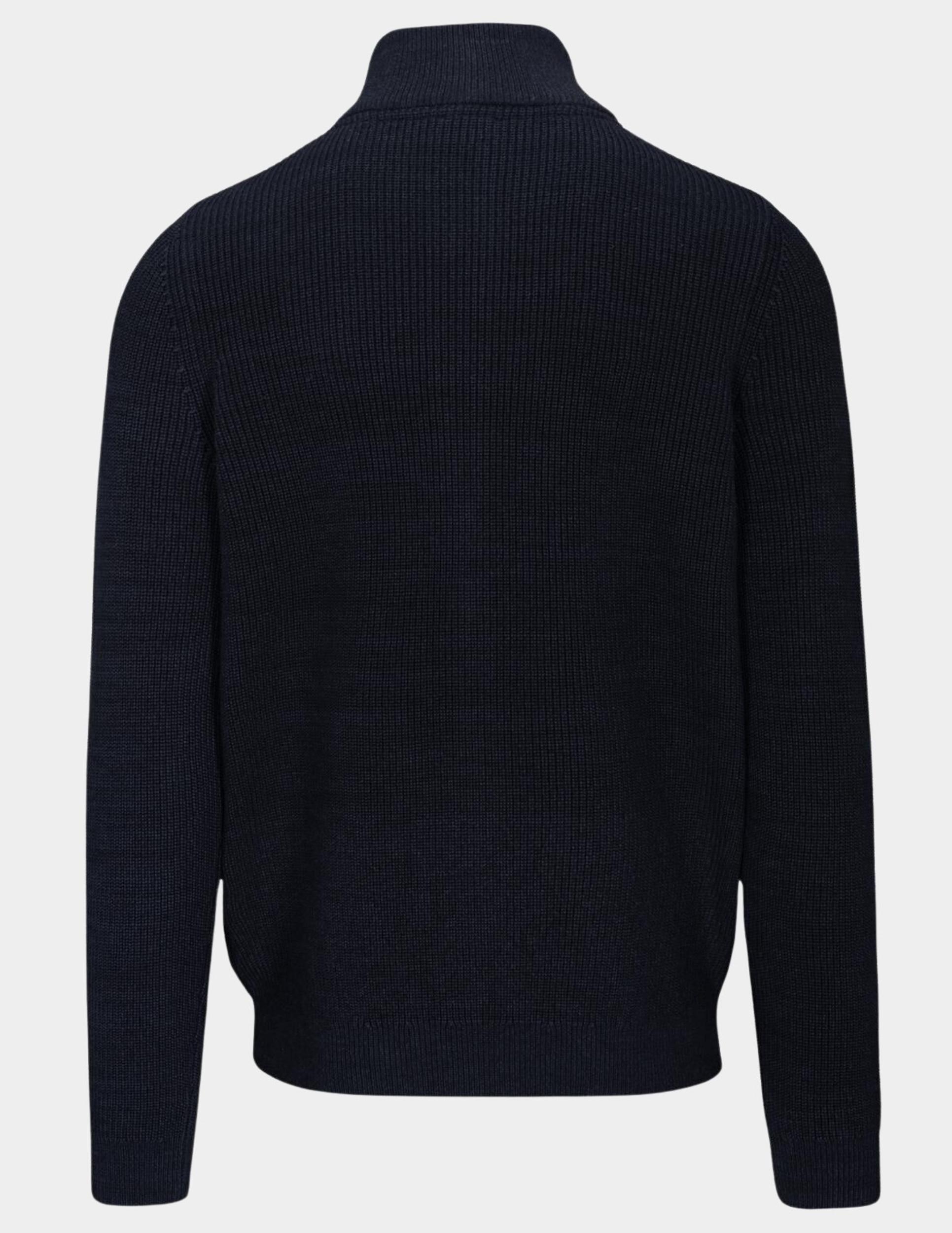 Basefield Vest Blauw Zip Strickjacke 219017927/607