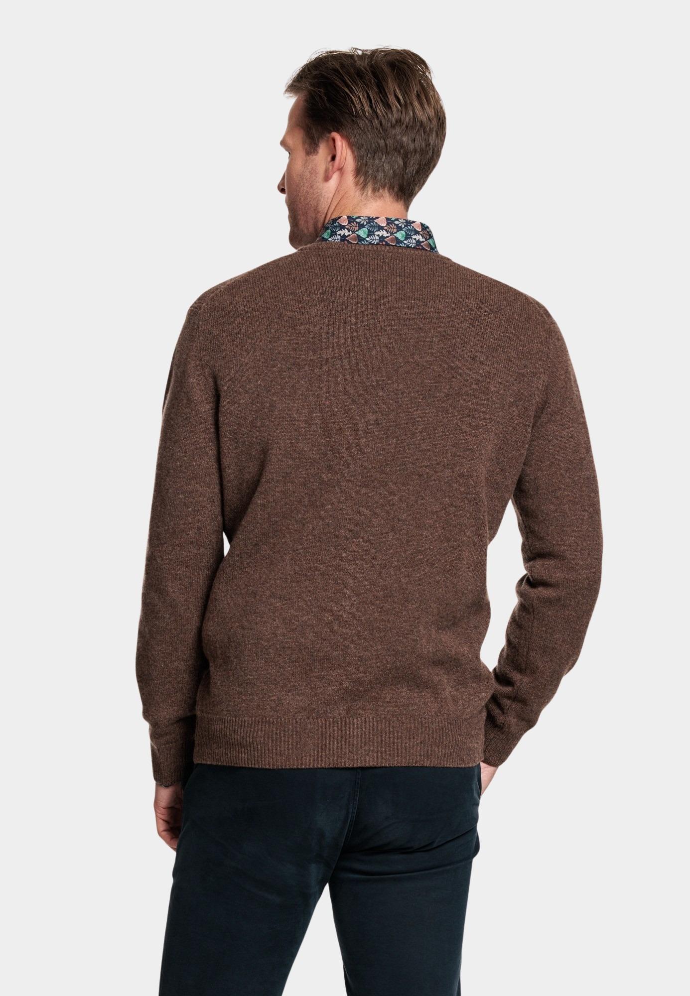 Baileys Pullover Bruin V-Neck Pullover  9gg, single 320011/880