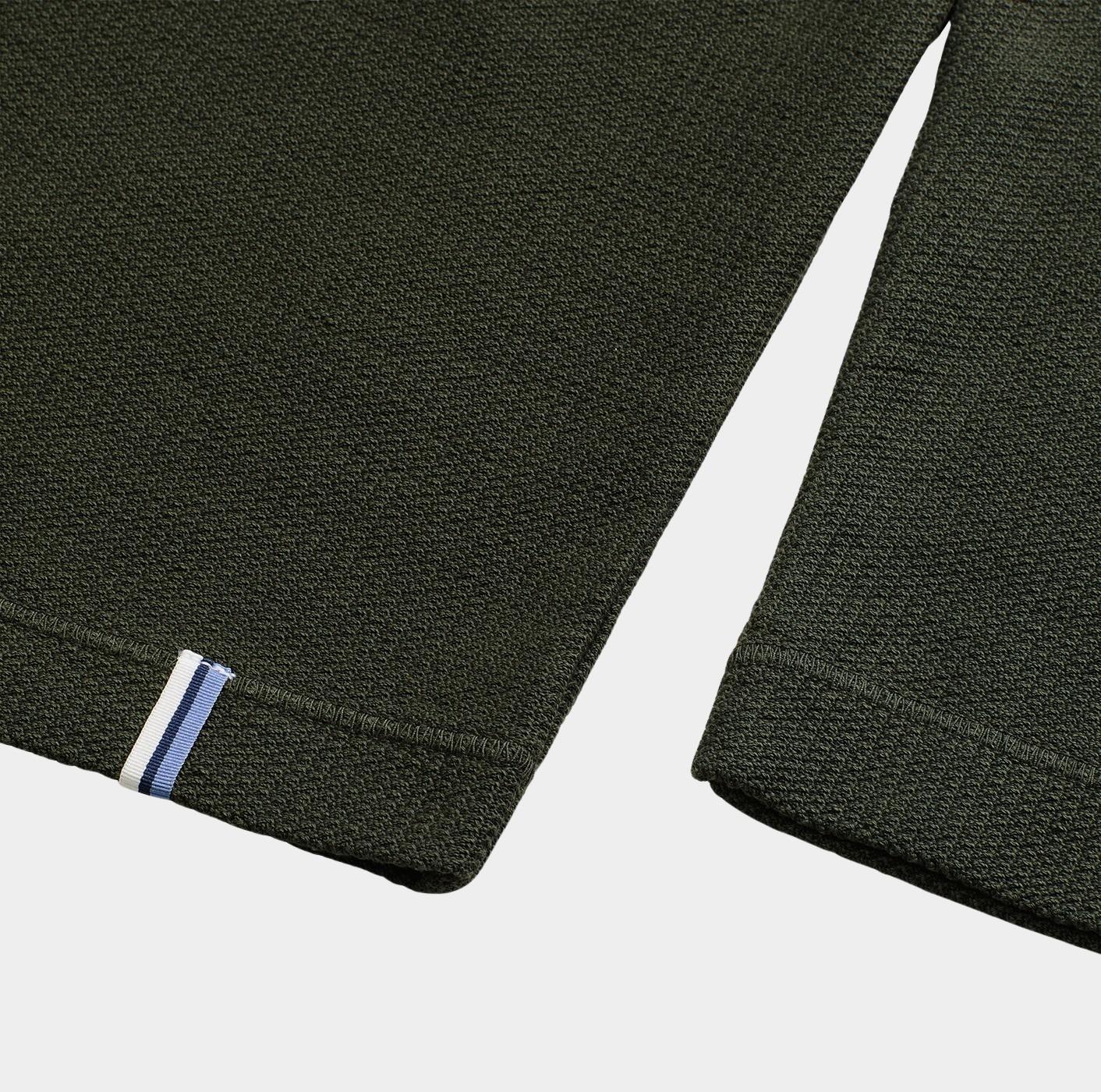 Olymp Polo lange mouw Groen Structure Gmt dye Henley 543284/49