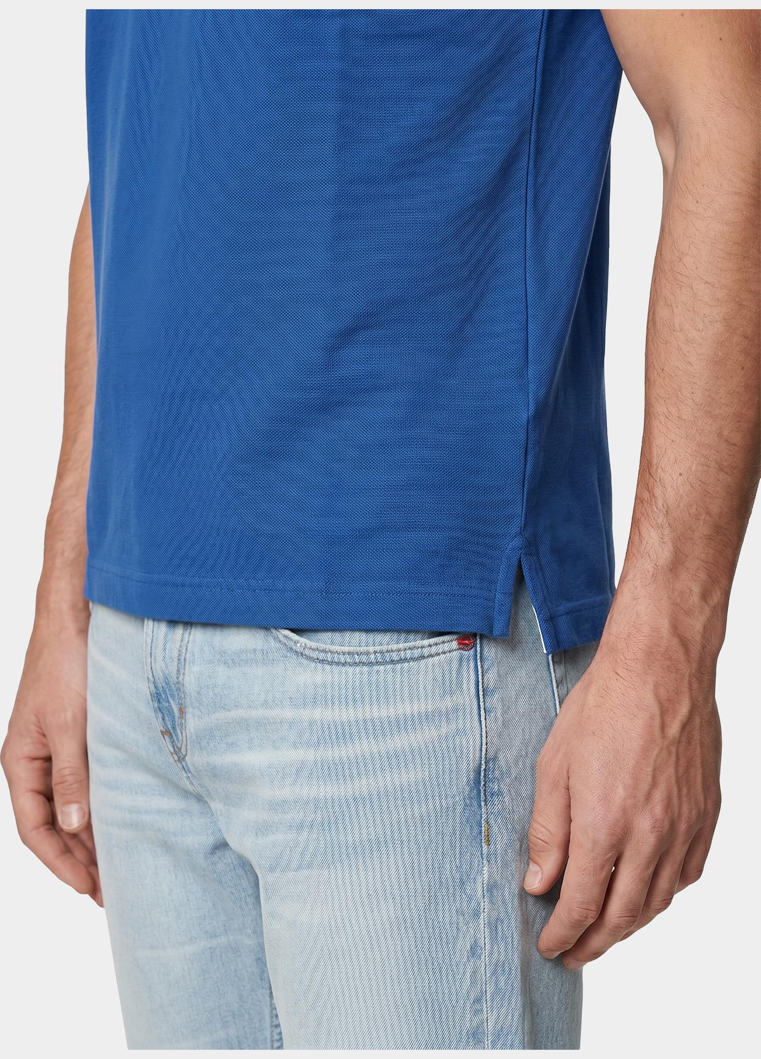 Gant Polo heren Blauw Tipped Piqué Polo Shirt 2062034/407