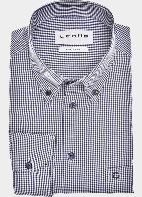 Ledub Business hemd lange mouw Blauw  0702106/190-000-000