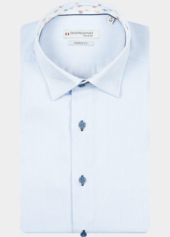 Giordano Overhemd heren Blauw Belmonte Long Sleeve Button U 617830/61