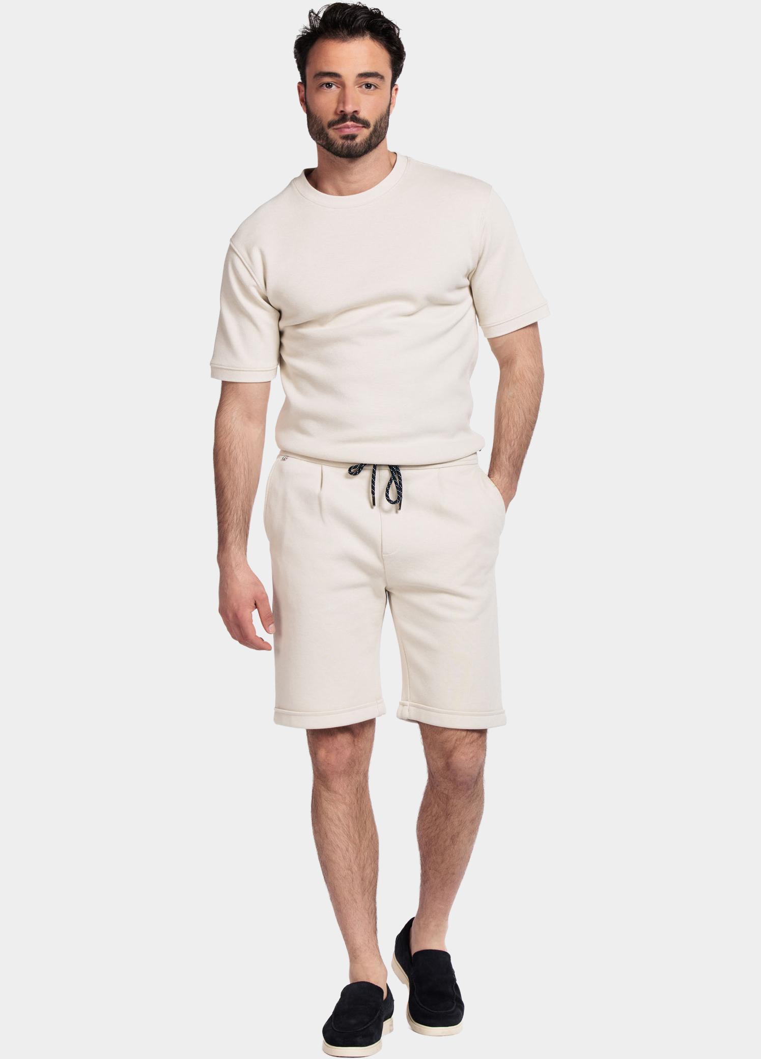 Giordano Korte Broek heren Wit Salina elastic short Double f 511121/81