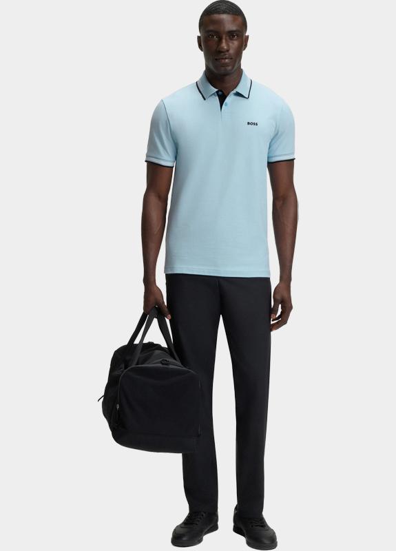 BOSS Green Polo korte mouw Blauw Paul 10255848 01 50506193/455