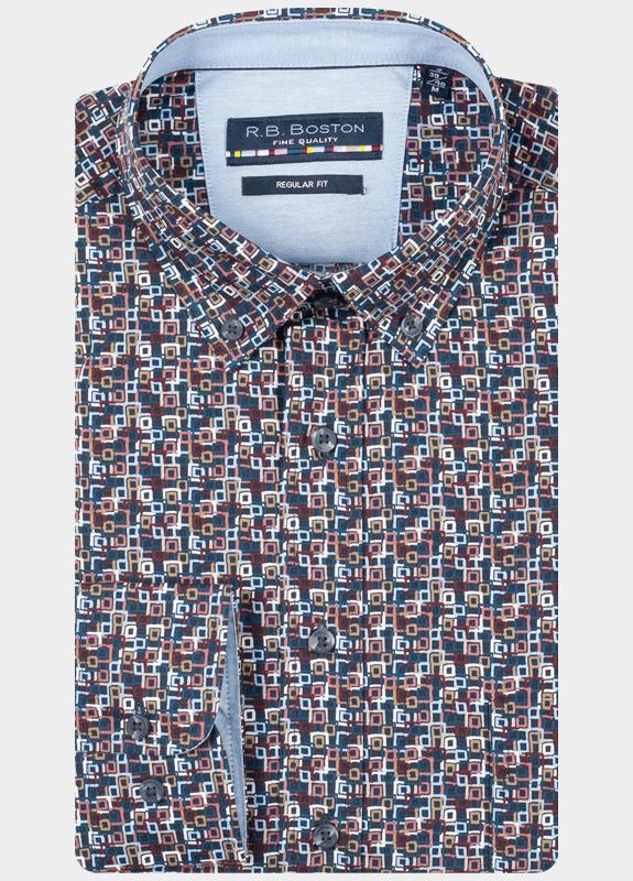 R.B. Boston Casual hemd lange mouw Multi Franklin LS Button Down 527670/440