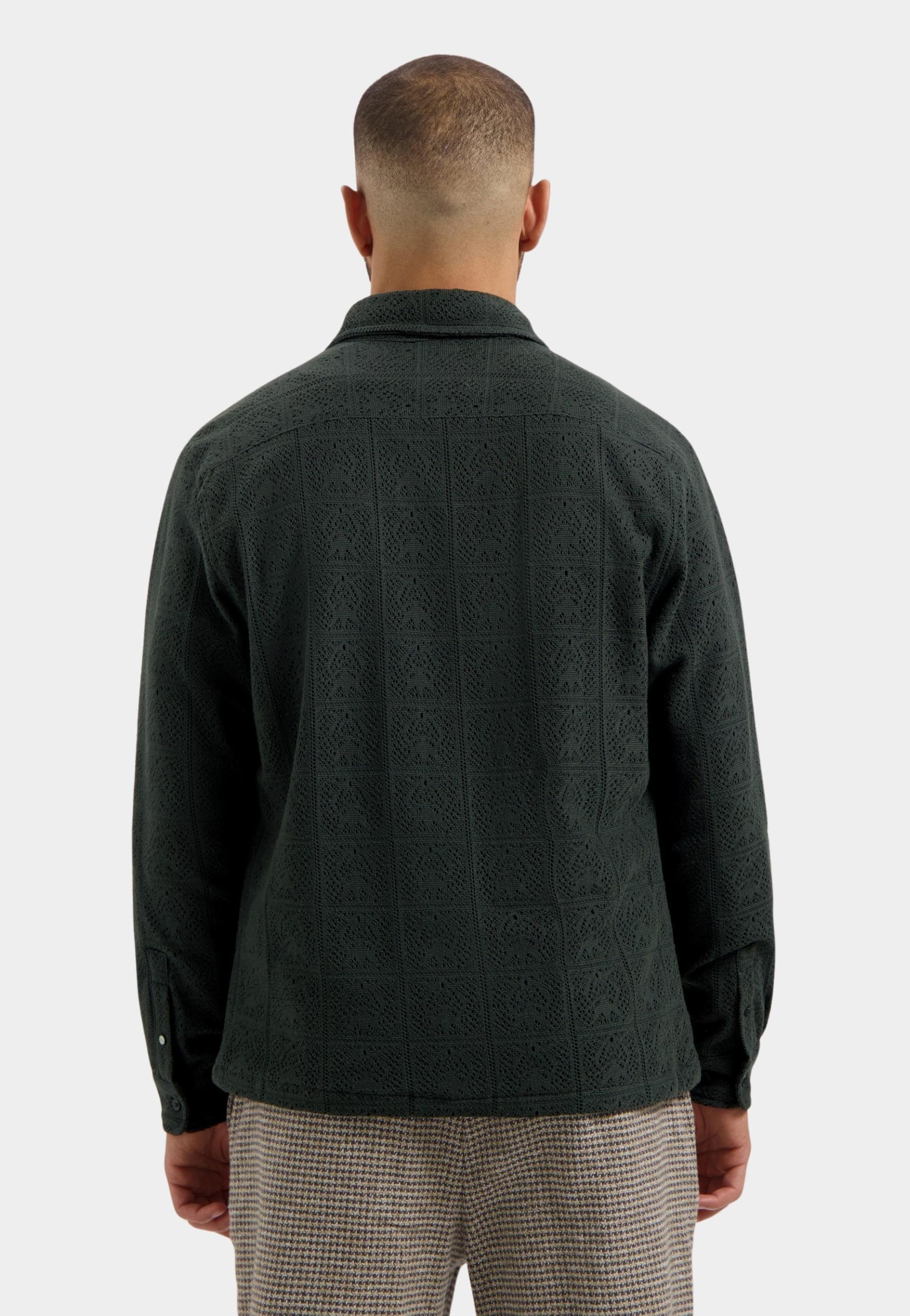 Dstrezzed Casual hemd lange mouw Groen Delan Shirt 303976/562