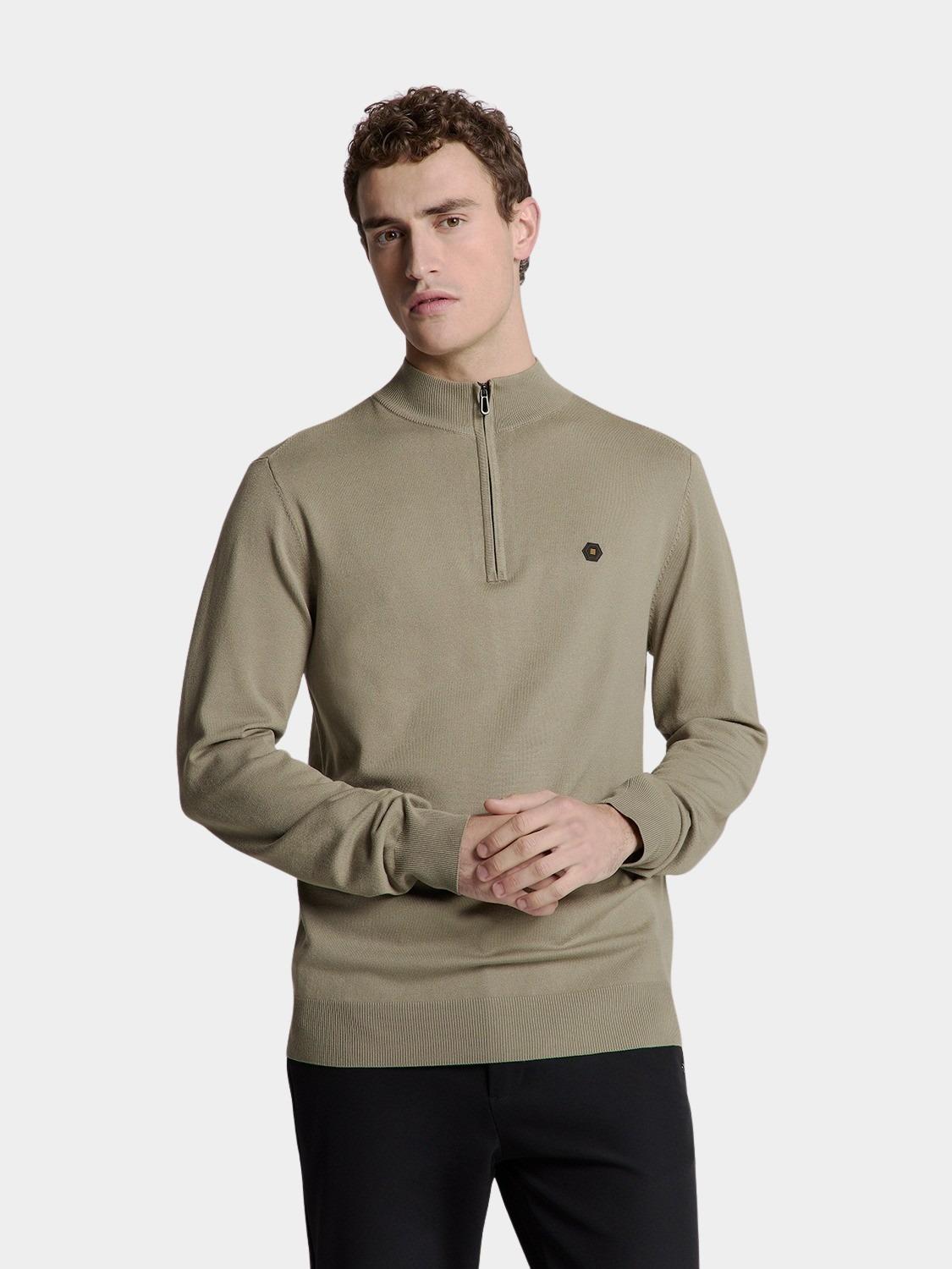 No Excess Half Zip Groen  27210106SN/177