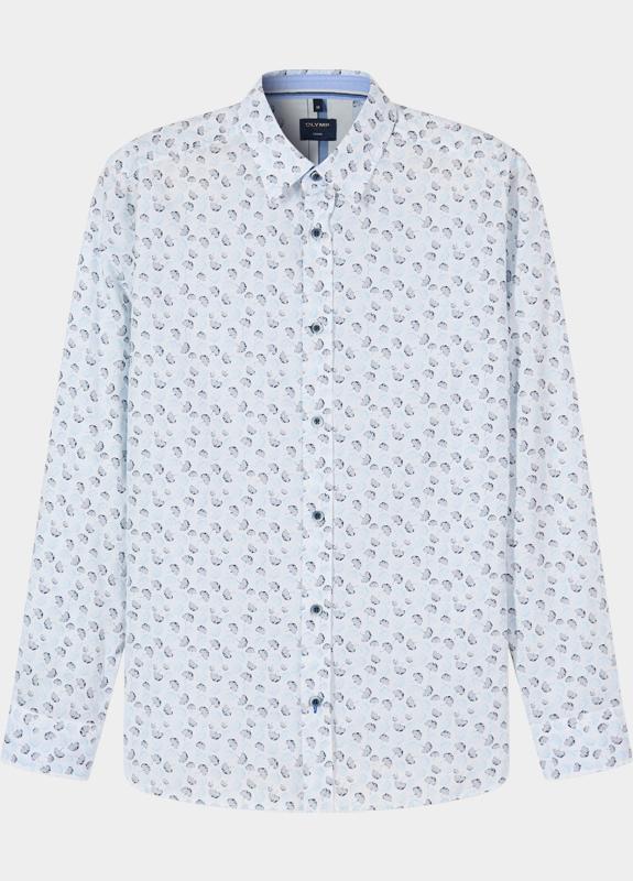 Olymp Overhemd heren Wit Casual 410084/00