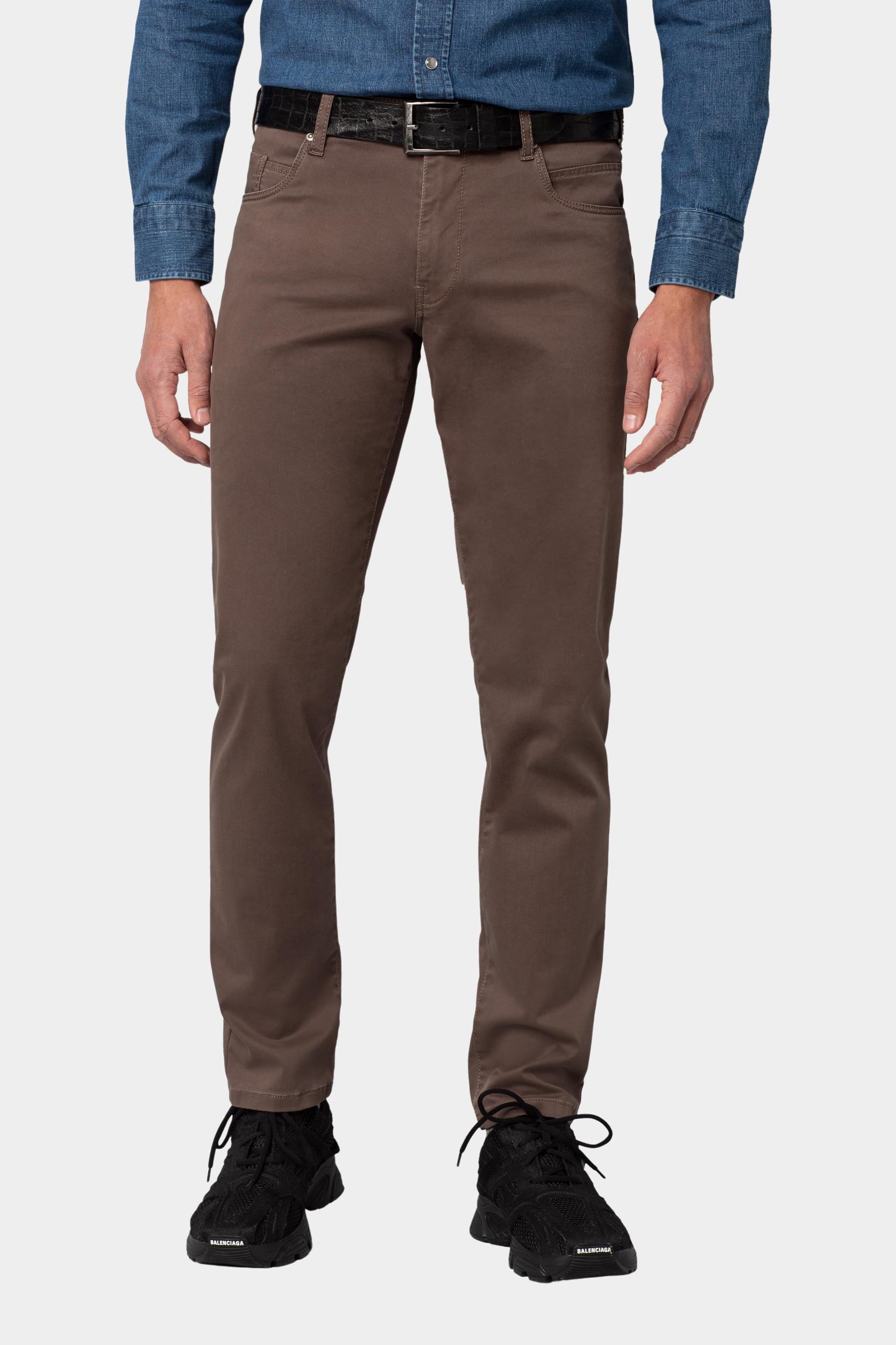 Meyer Katoenen Broek Bruin SLIM Art.9-6106 3619610600/36