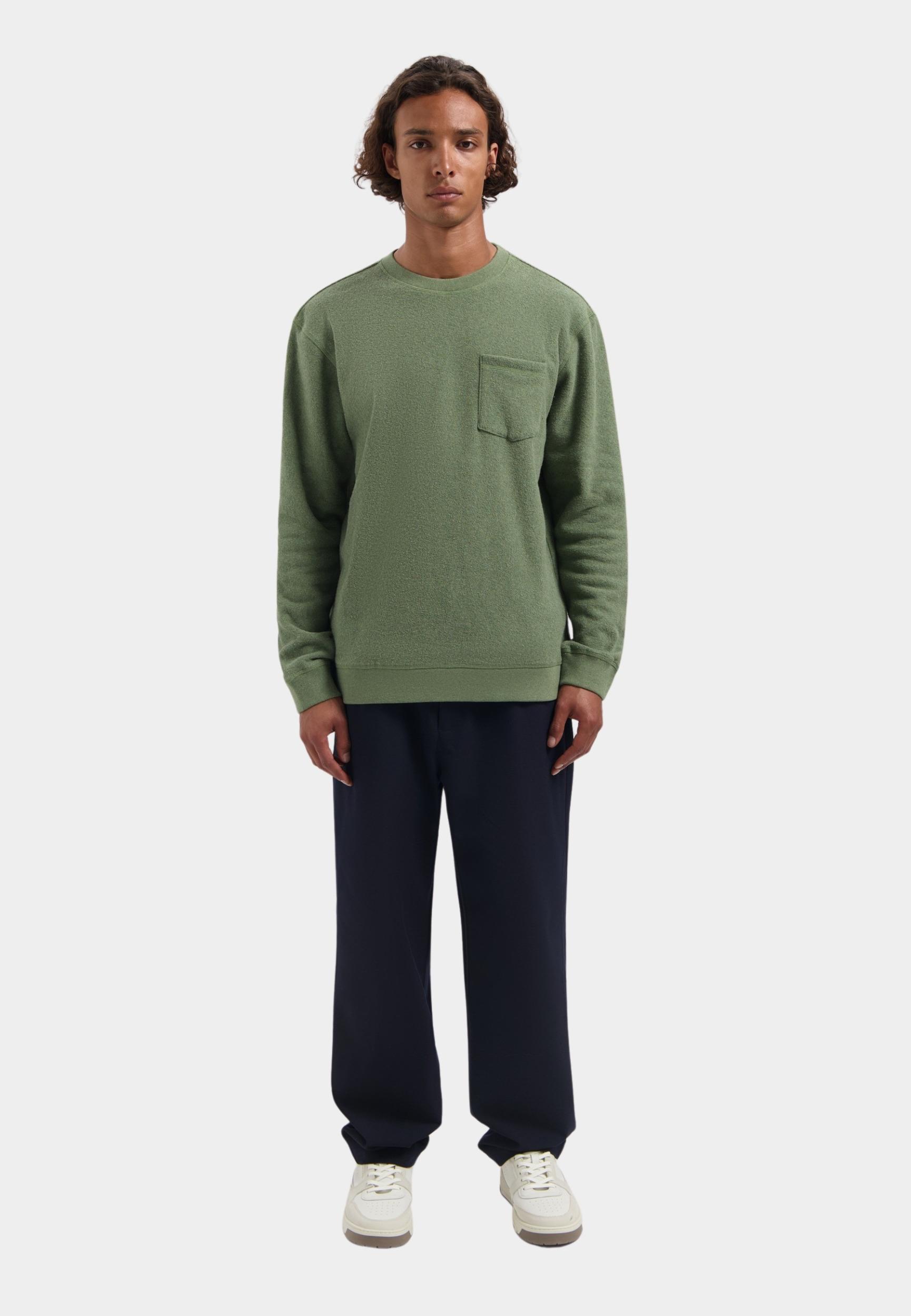 Dstrezzed Pullover Groen DS_Damien Crewneck 211750/544