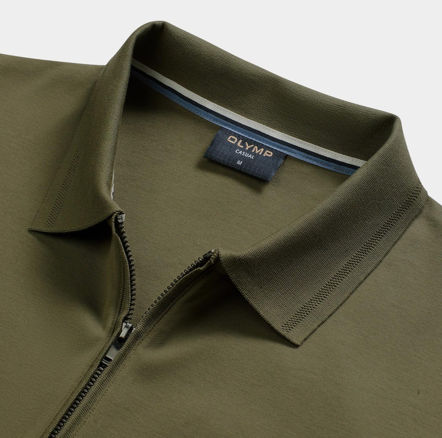 Olymp Polo lange mouw Groen  543084/47