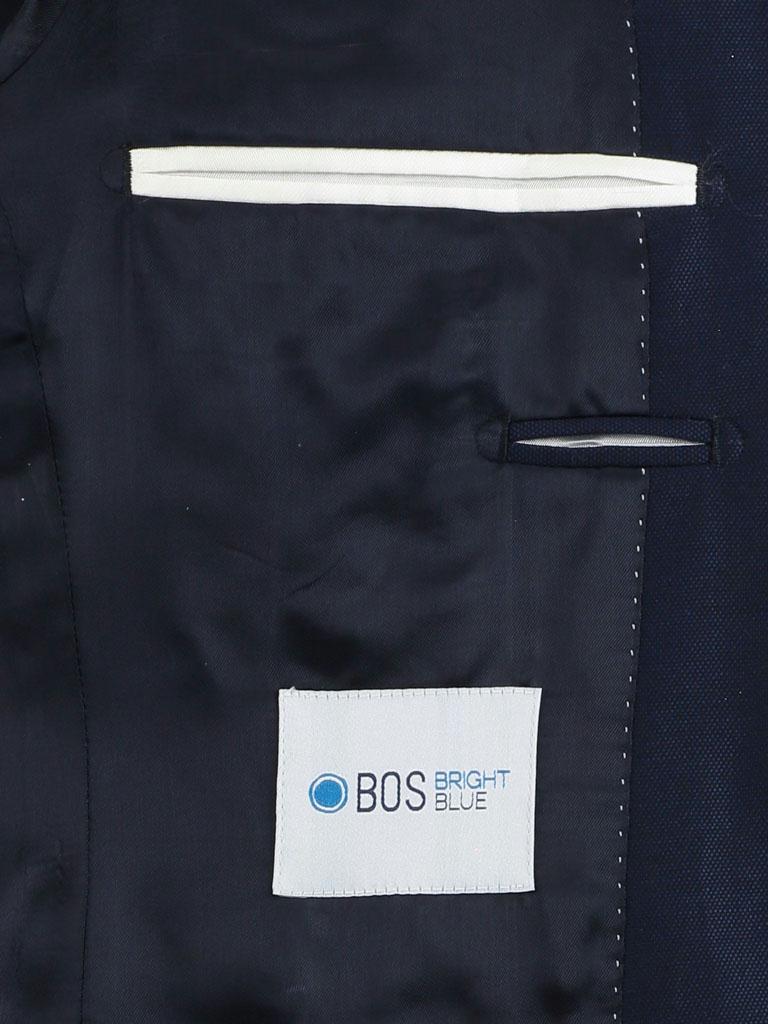 Bos Kostuum Blauw Kostuum Wol Donkerblauw BOS766 145322/29