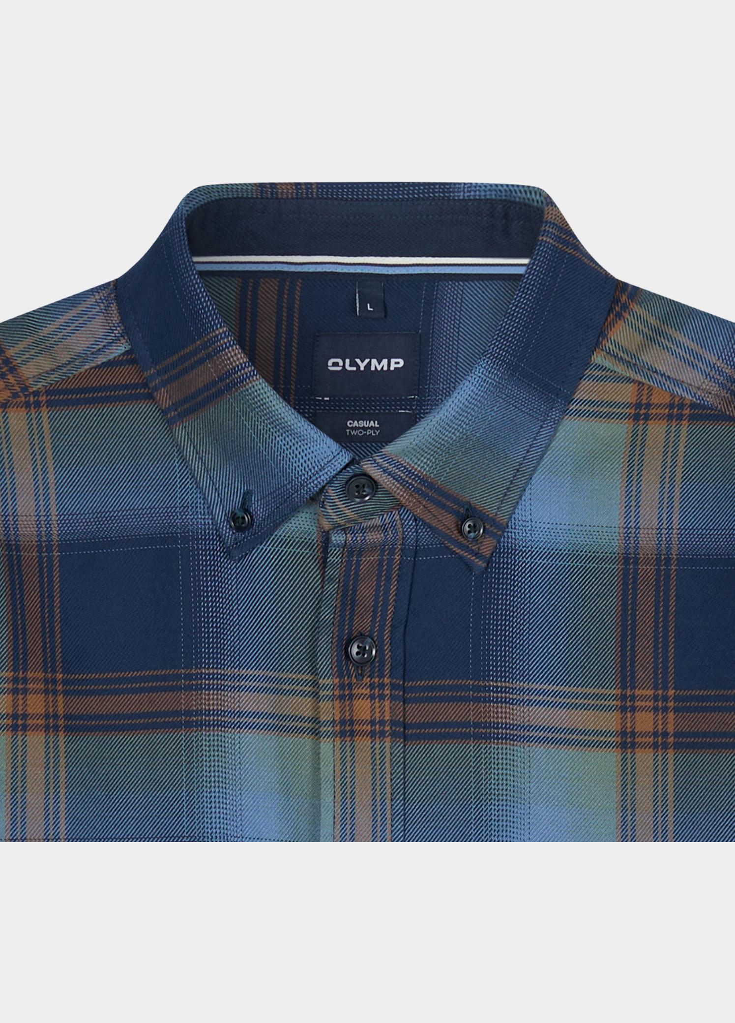 Olymp Overhemd heren Blauw CASUAL D.2456/D.2418 409424/15