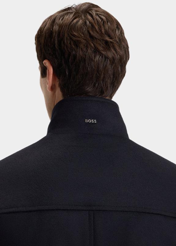 BOSS Black Wollen Jas Blauw H-Coxtan-234 10273687 01 50549193/404