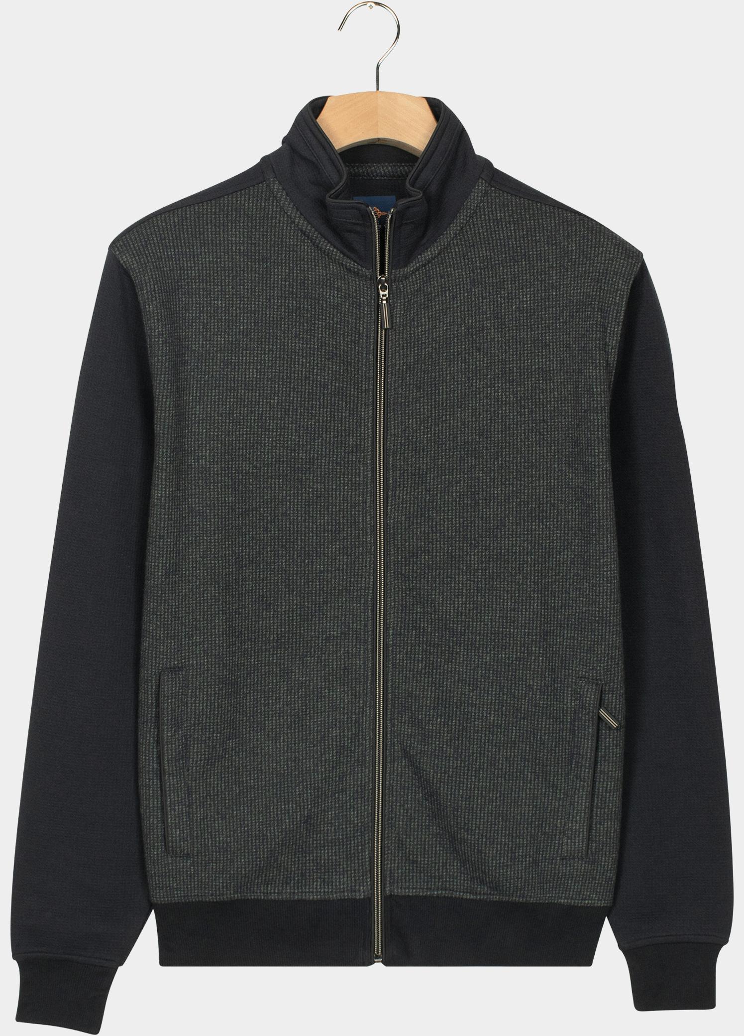 Baileys sweat vest Groen Sweat Cardigan Zip  2-tone Ja 522250/73