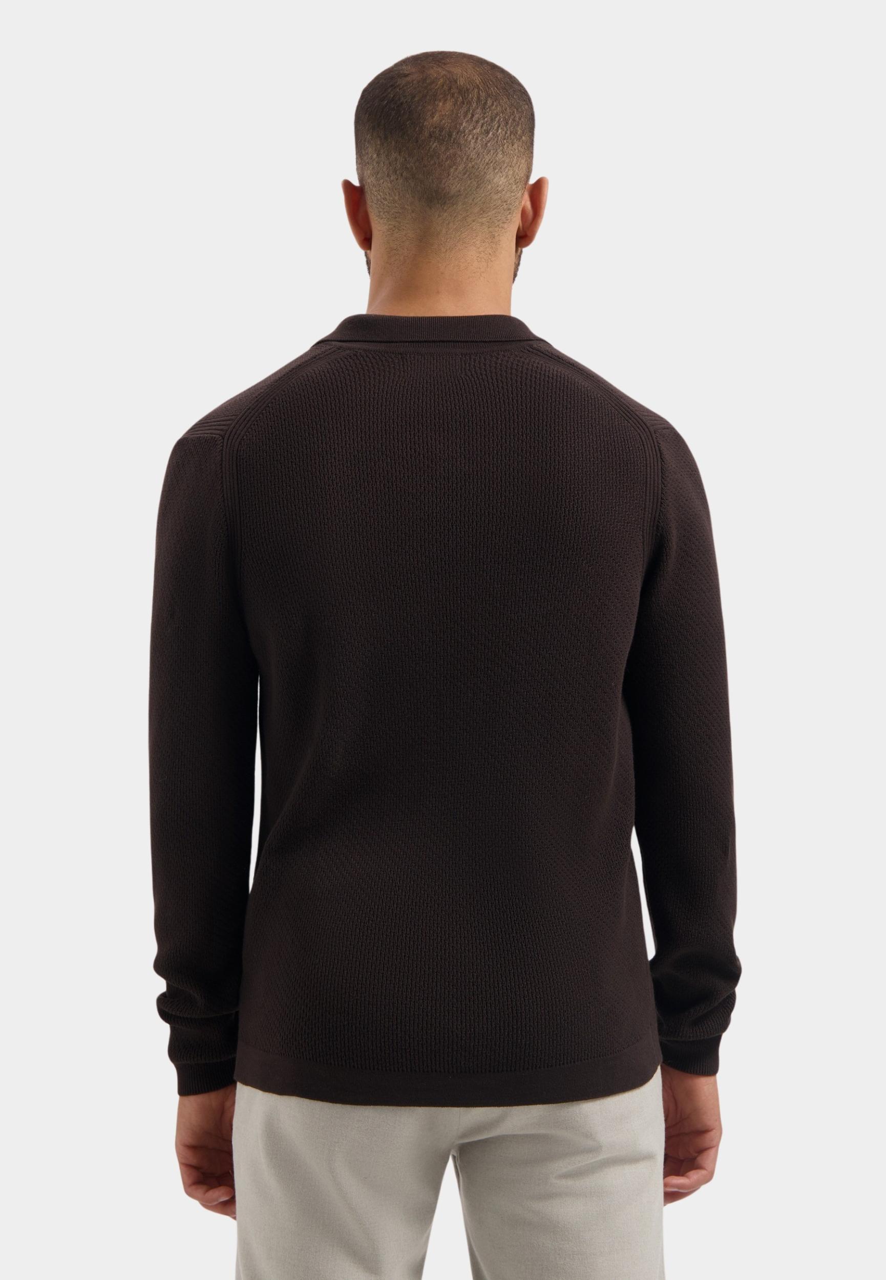 Dstrezzed Polo lange mouw Bruin Kostas Longsleeve Polo 405934/799