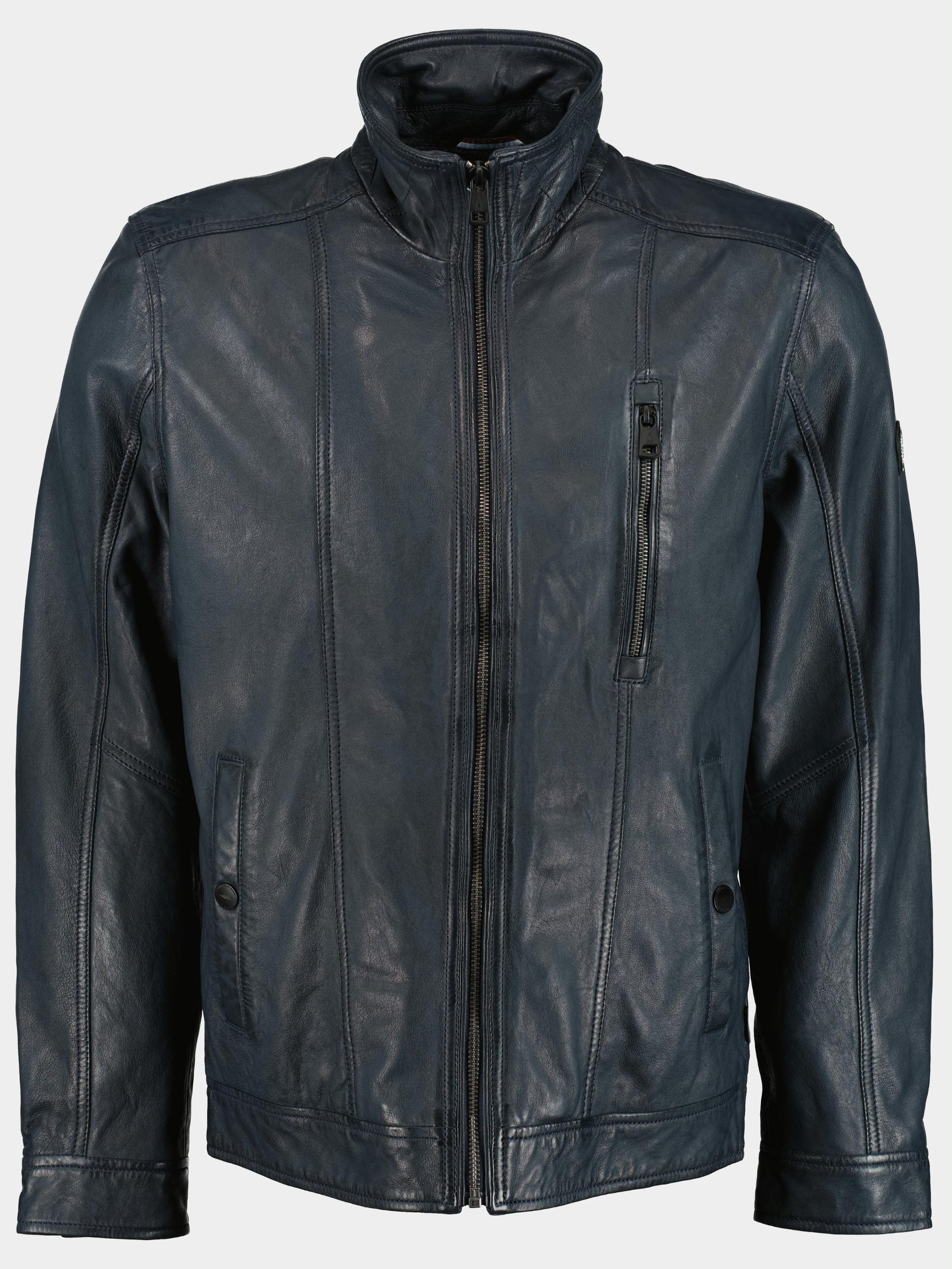 DNR Lederen jack Blauw Leather Jacket 52349/799