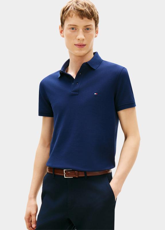 Tommy Hilfiger Polo korte mouw Blauw 1985 Slim polo MW0MW17771/DCC