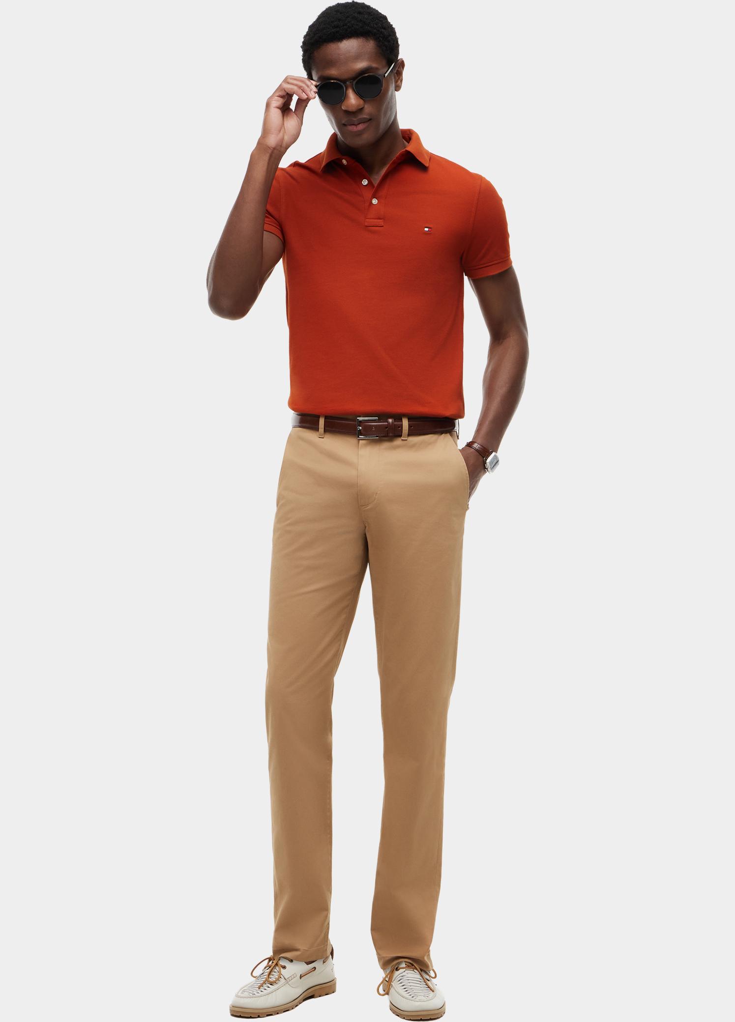 Tommy Hilfiger Polo heren Rood 1985 Slim Polo MW0MW17771/S0F