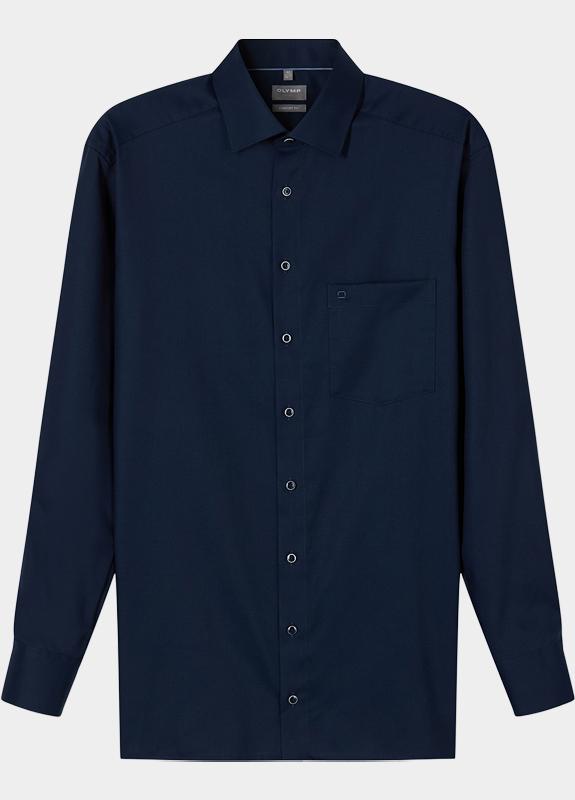 Olymp Zakelijk overhemd heren Blauw Luxor 100584/14