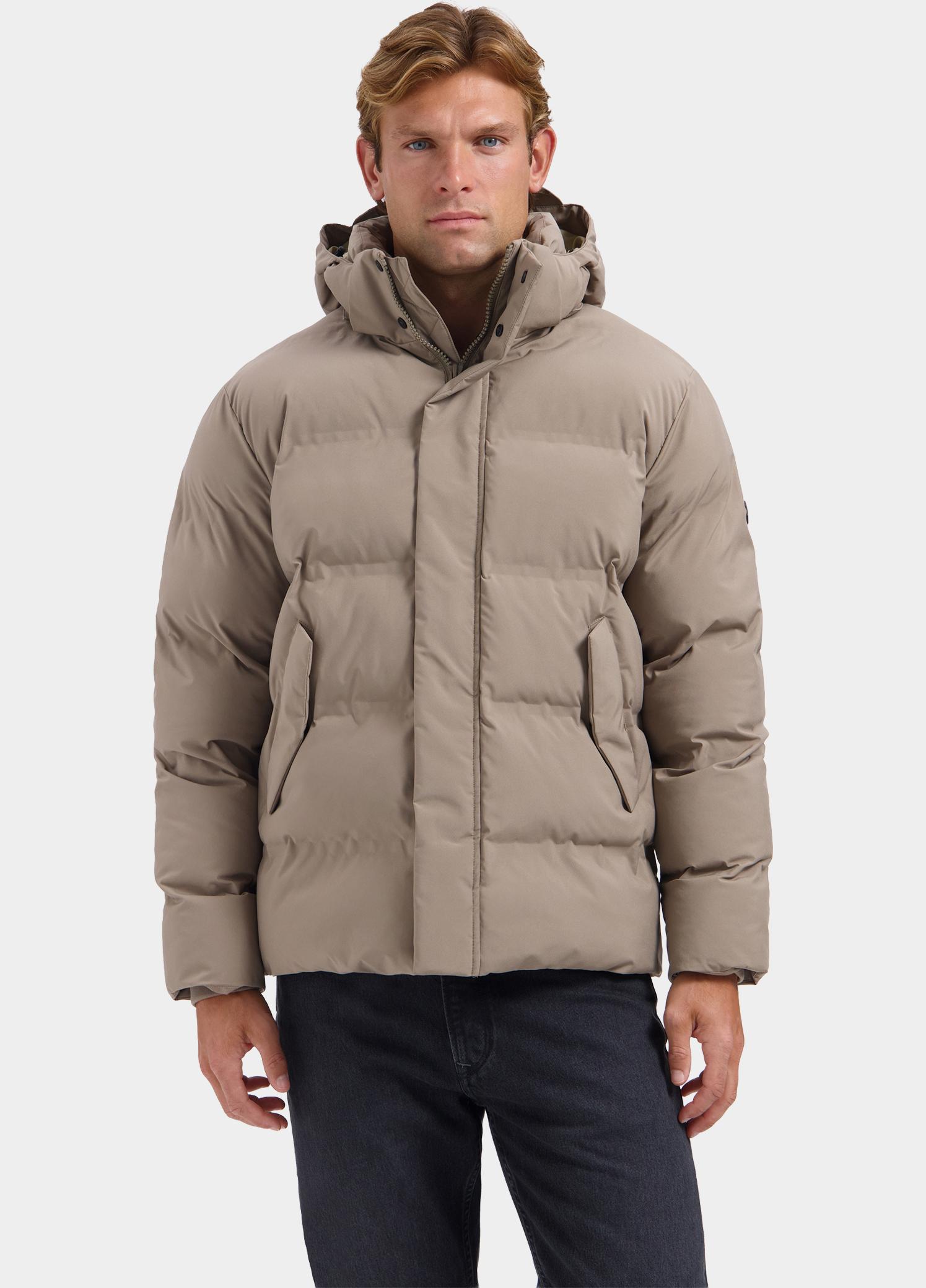 Dstrezzed Winterjas heren Bruin Brys Puffer Parka 101602/277