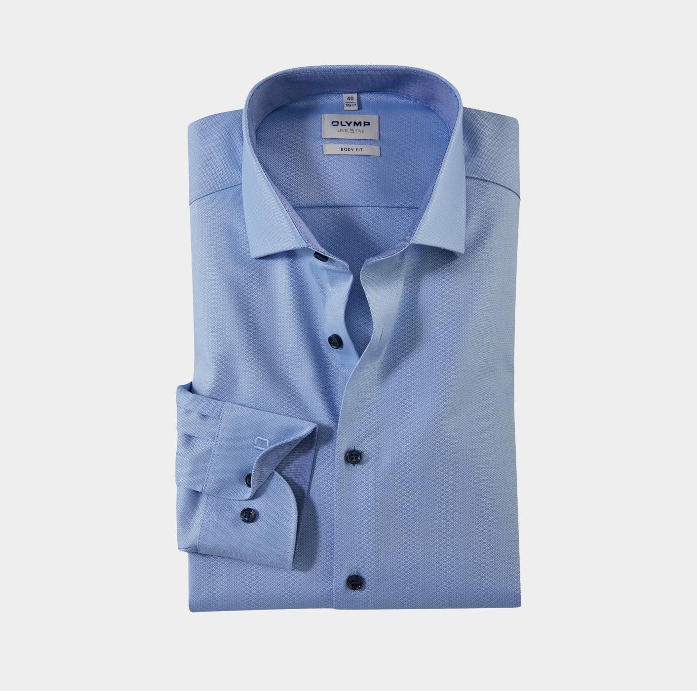 Olymp Business hemd lange mouw Blauw 0531/64 Hemden 053164/11