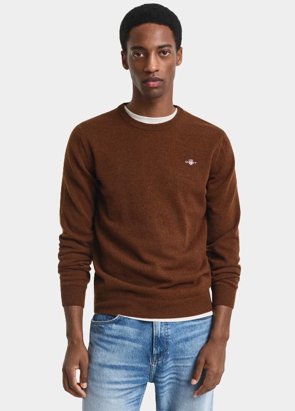 Gant Pullover Bruin SUPERFINE LAMBSWOOL C-NECK 87211/229