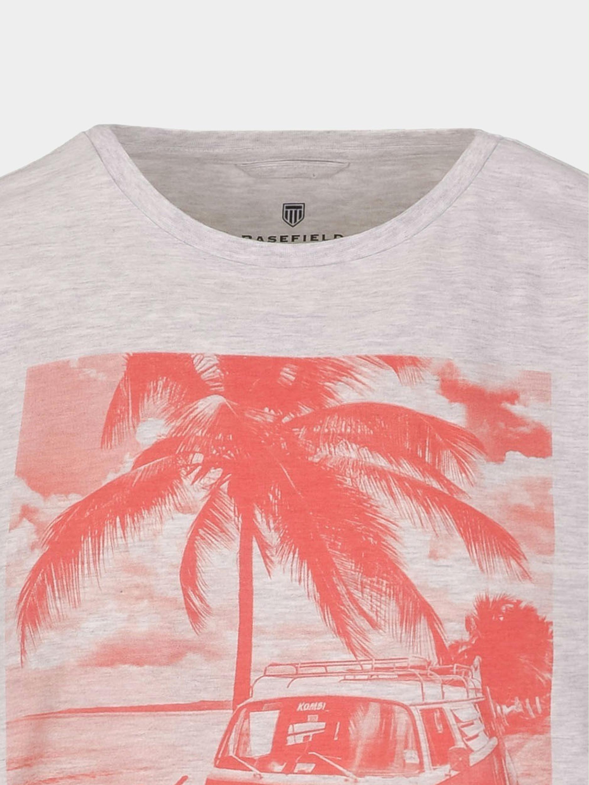 Basefield T-shirt korte mouw Grijs Rundhals T-Shirt 1/2 Arm 219017084/102