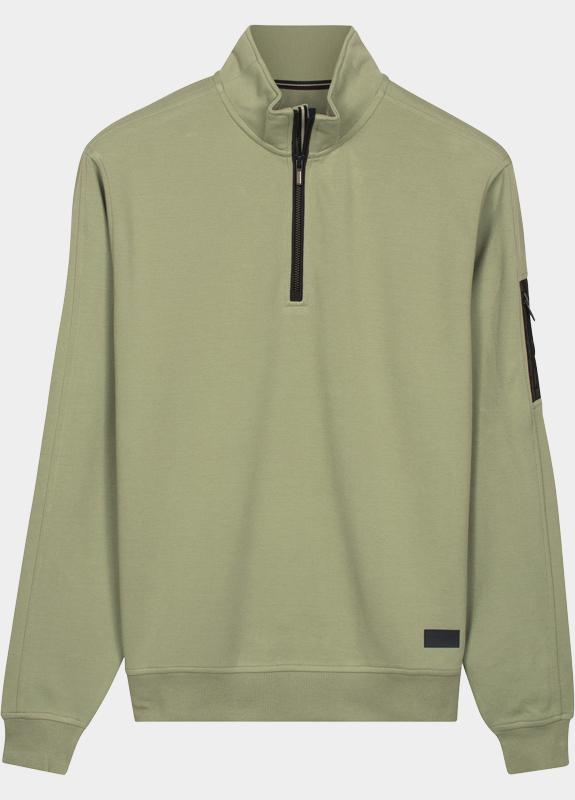 Baileys half zip sweater heren Groen Sweatshirt 1/2 zip  Oxford do 613135/72