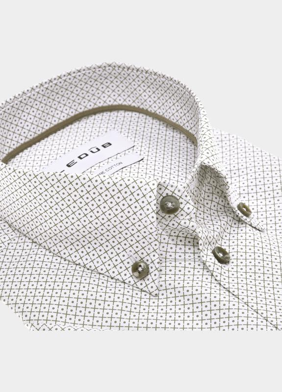 Ledub Business hemd korte mouw Groen  0702041/560-550-000