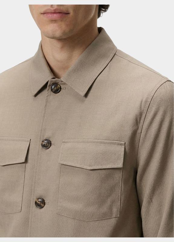 Born With Appetite Overshirt Grijs Matteo Shirtjacket BWA26114MA54/2501