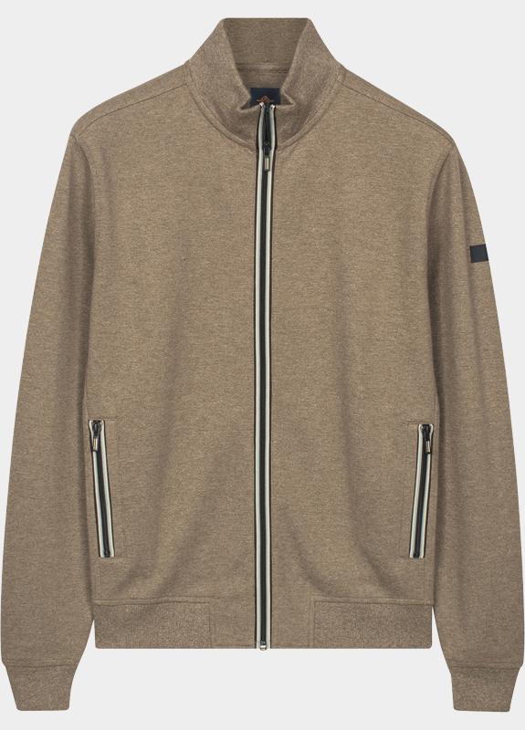 Baileys sweatvest heren Beige Sweat Cardigan Zip double fac 612242/86