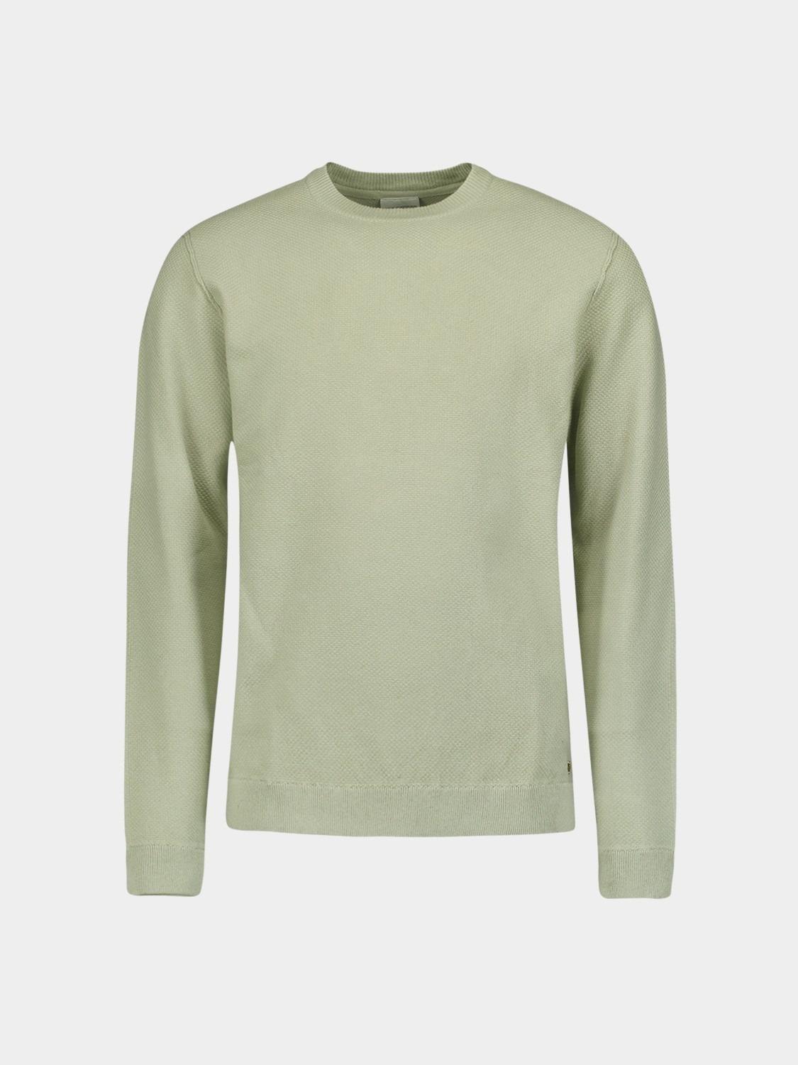 No Excess Pullover Grijs Pullover Crewneck Solid Jacqu 25230805/049