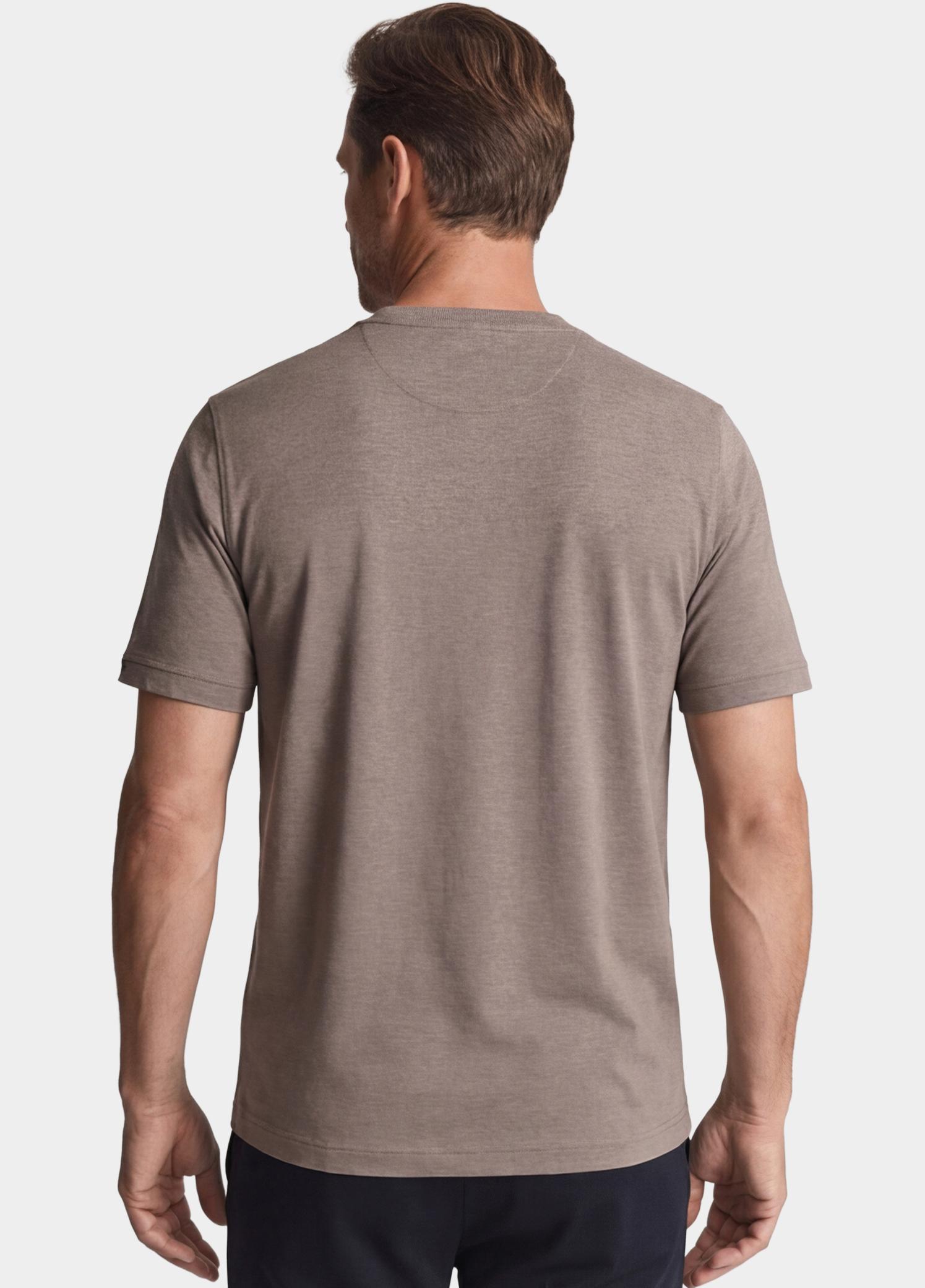 Baileys T-shirt heren Bruin T-Shirt crew neck   2-tone 615077/80