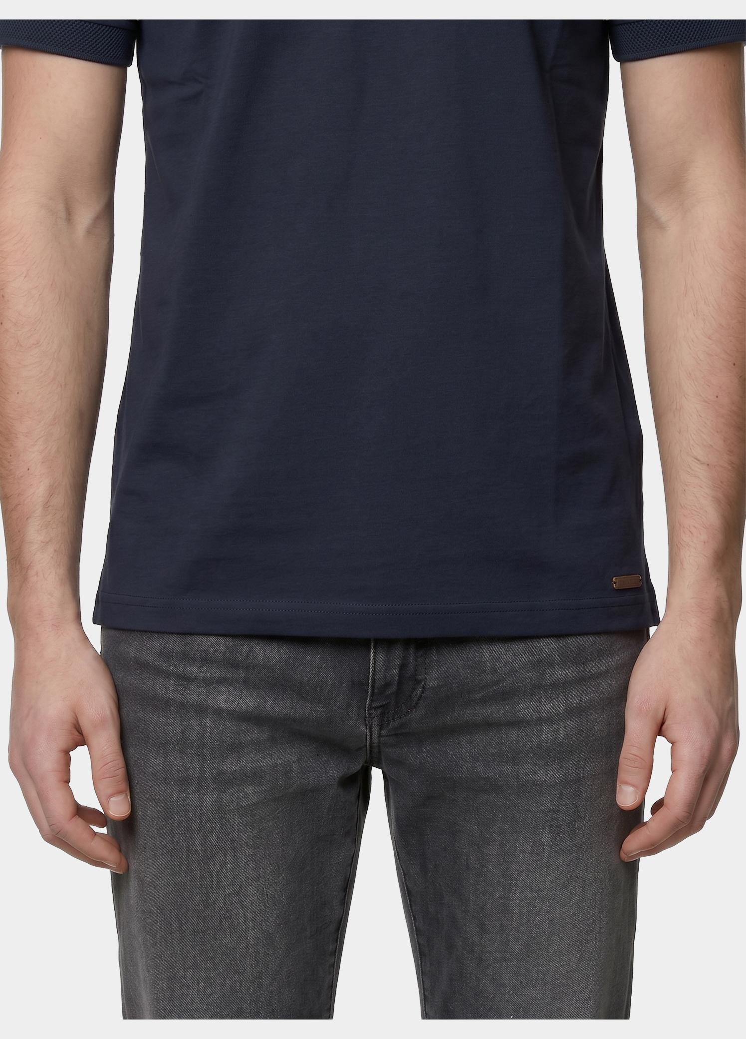 Scotland Blue T-shirt heren Blauw Parker T-shirt SPE25108PA33SB/290 navy