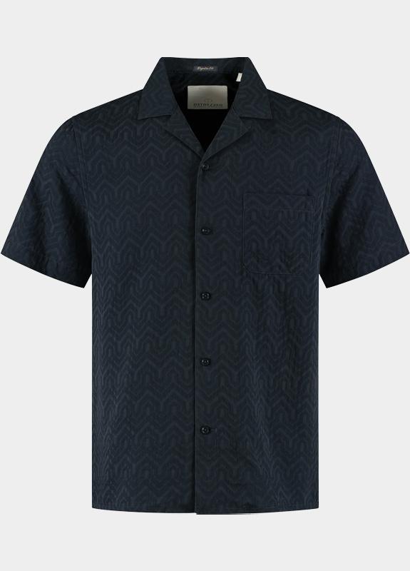 Dstrezzed Casual hemd korte mouw Blauw Jacob Resort Shirt 311511/649