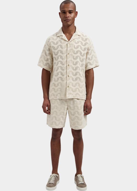 Dstrezzed Casual hemd korte mouw Beige Charlie Resort Shirt 311510/107