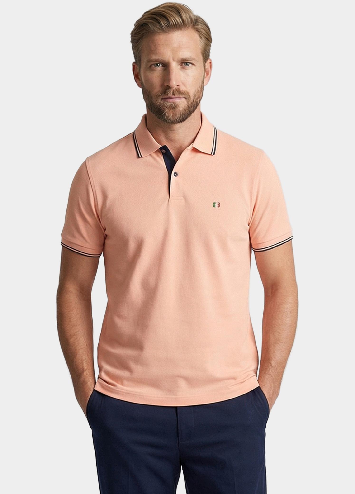 Giordano Polo heren Roze Nico Signature Polo SS Two-Pl 616587/25