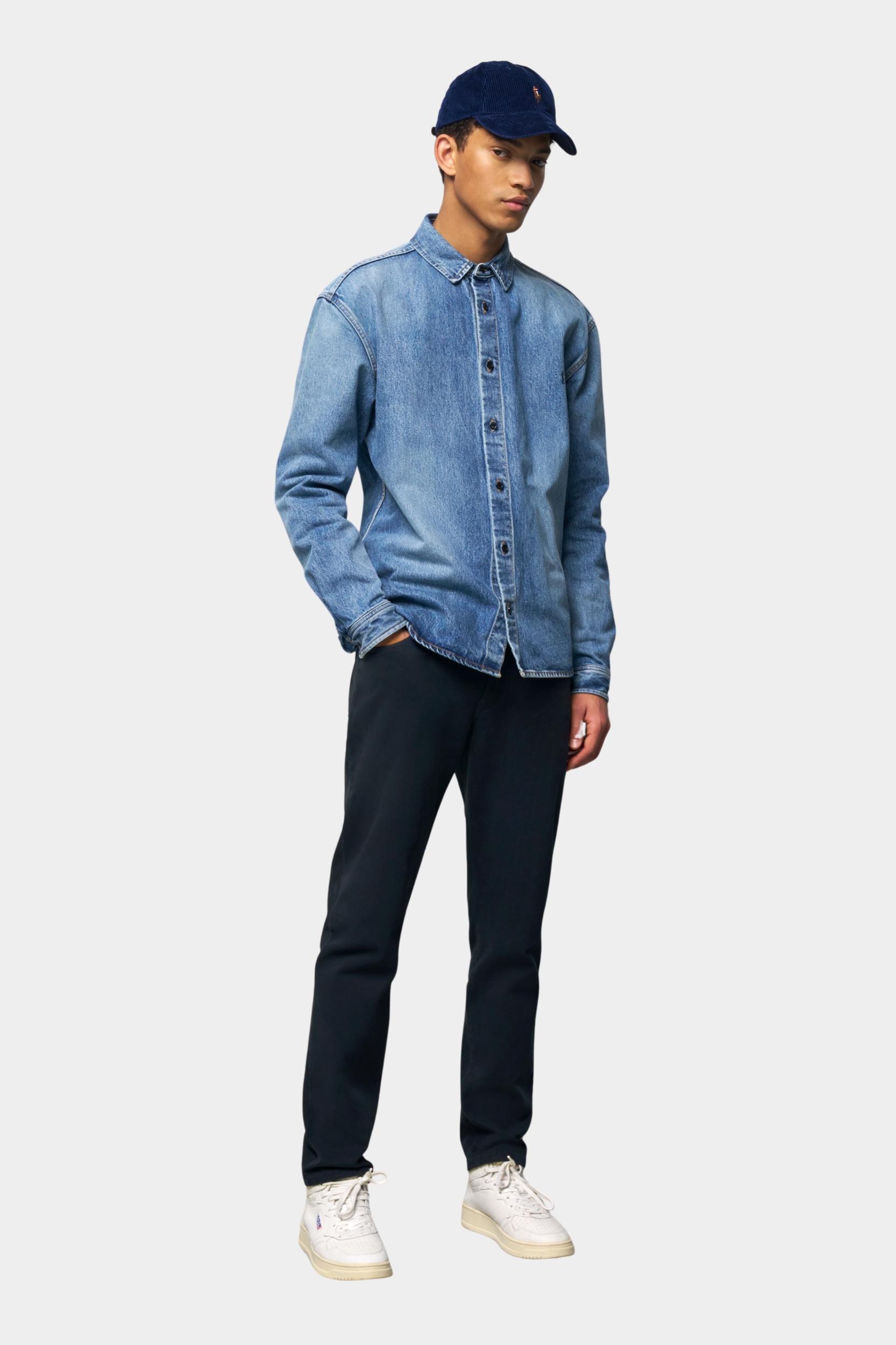 Meyer Katoenen Broek Blauw SLIM Art.2-6188 3612618800/16