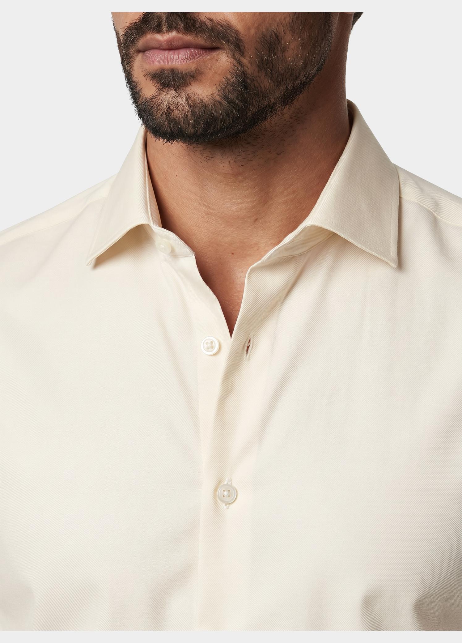 Olymp Business hemd lange mouw Beige Level 6 - extra slim fit 046664/20