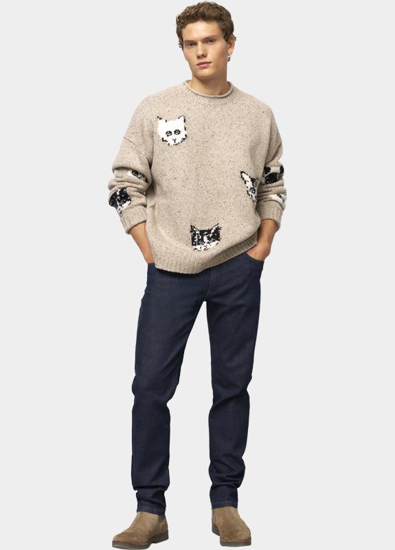 Meyer Chino Blauw M5 FIVE Art.9-6291 3729629100/18