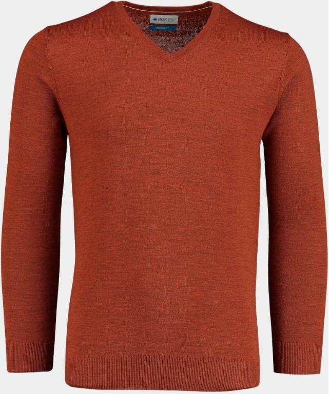 Bos Bright Blue Pullover Bruin Aron V-neck Pullover 20305AR21BO/861 rust