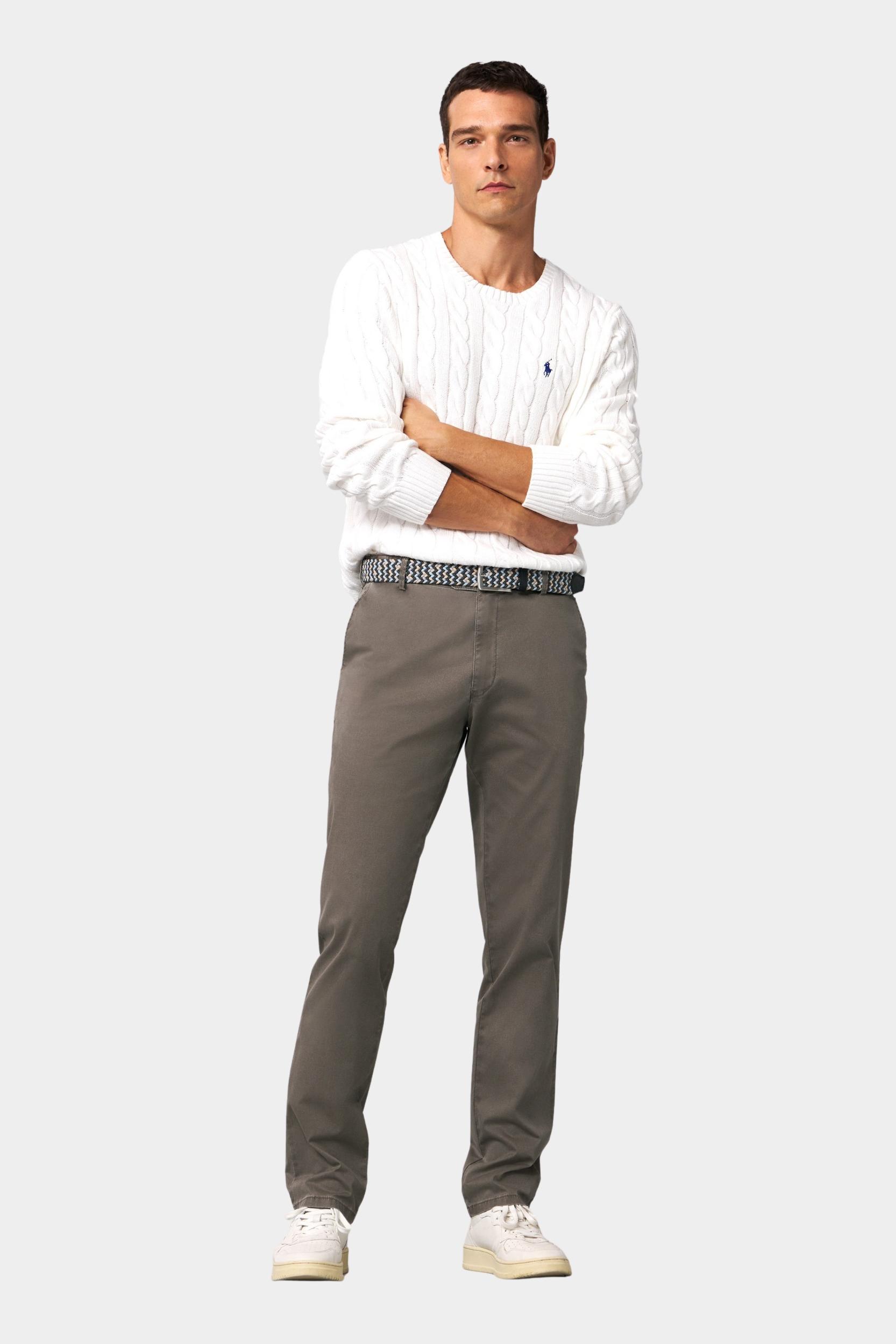 Meyer Katoenen Broek Bruin OSLO Art.1-5059 2231505900/37