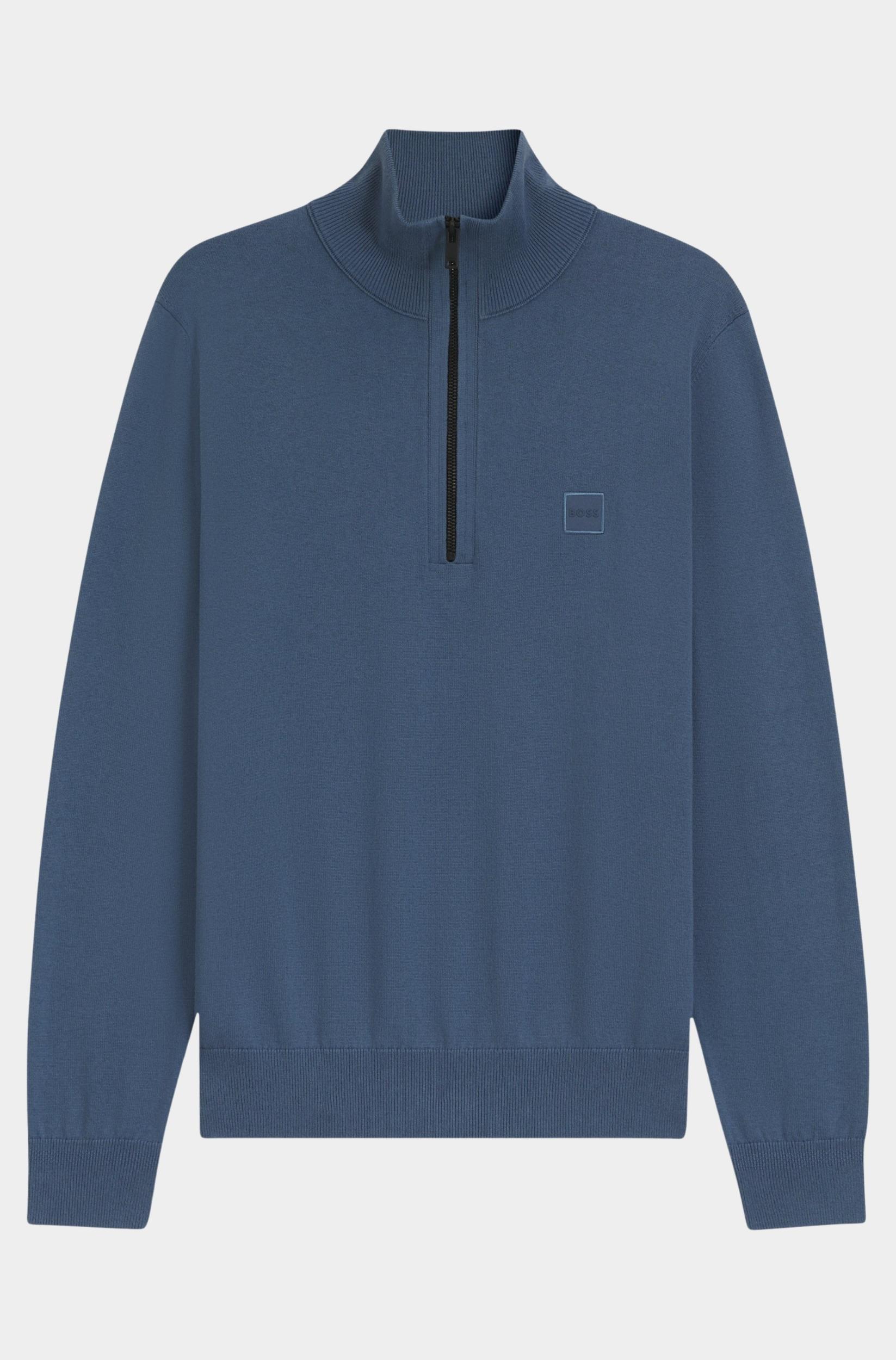 BOSS Orange Half Zip Blauw Kanobix_S 10265846 01 50527585/495