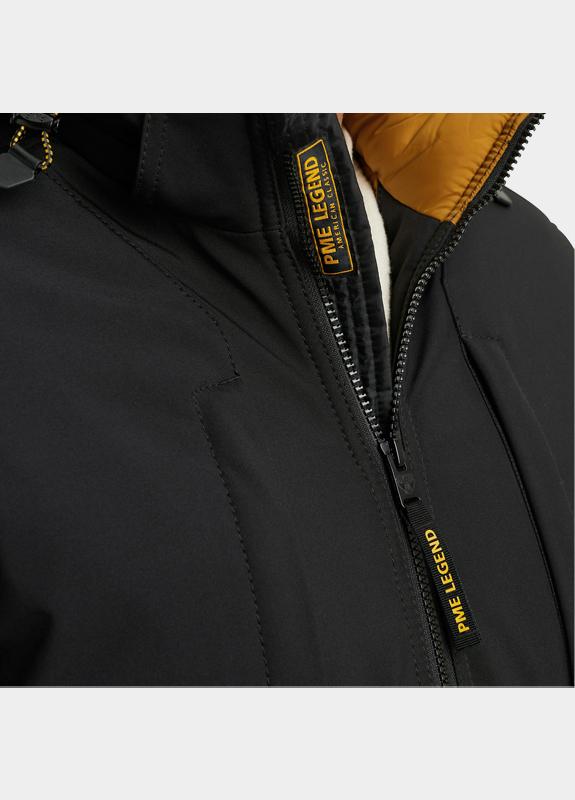 PME Legend Softshell Zwart Semi long jacket HAWKDOWN Sof PJA2409140/999
