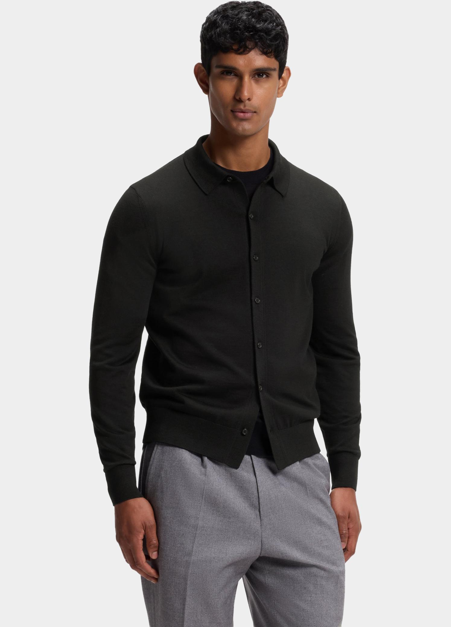 BOSS Black Vest heren Zwart H-Helbert 10282622 01 50570634/001