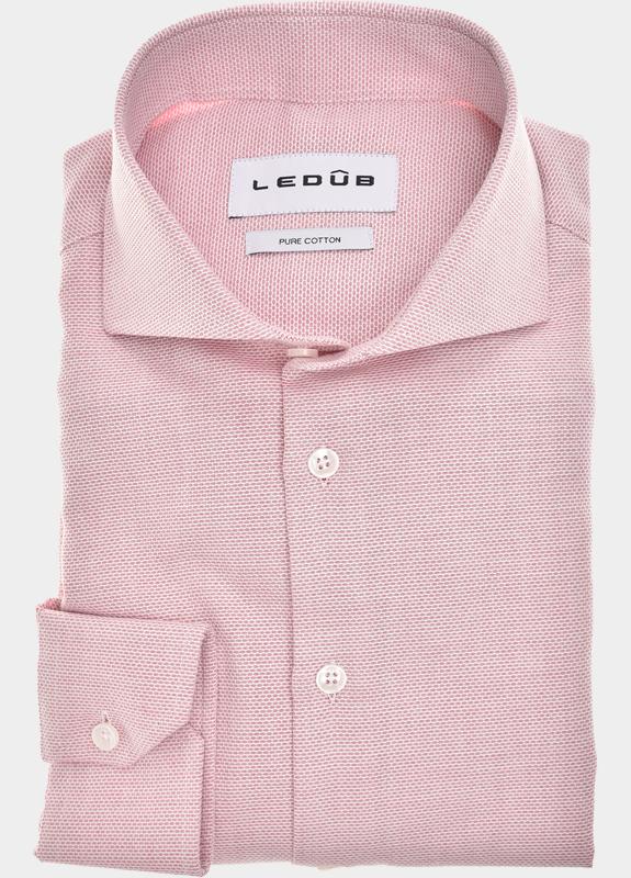 Ledub Business hemd lange mouw Rood  0143335/450-000-000